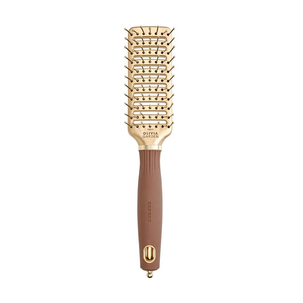 Щітка для волосся Olivia Garden Expert Style Vent Nylon Bristles Gold &amp; Brown, 1 шт
